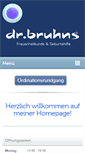 Mobile Screenshot of frauenarzt-bruhns.at